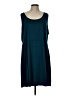 Unbranded Solid Teal Casual Dress Size L (estimated) - photo 1