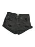 Amuse Society Hearts Black Denim Shorts Size 28 waist - photo 1