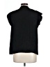 decker 100% Polyester Black Short Sleeve Blouse Size L - photo 2