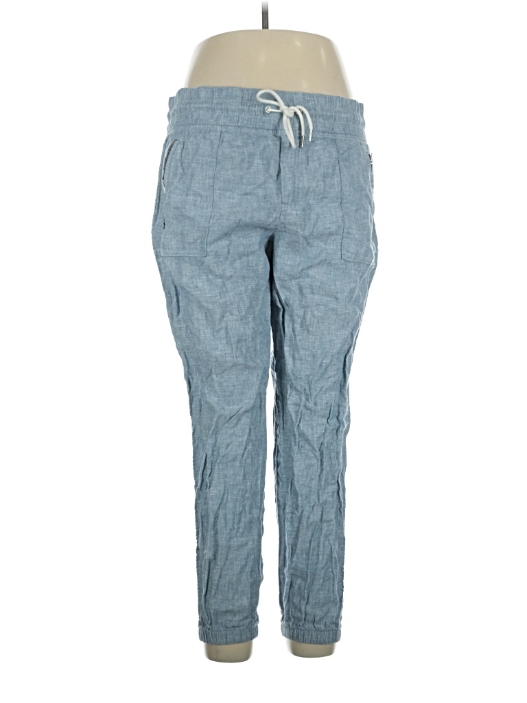 Pre-owned Athleta Linen Pants In Blue