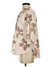 Shein Floral Tan 3/4 Sleeve Blouse Size 4 - photo 5