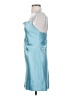 Hemline 100% Polyester Solid Blue Cocktail Dress Size S - photo 5
