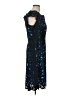 Shani 100% Polyester Blue Cocktail Dress Size 12 - photo 4