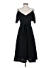 Ann Taylor 100% Polyester Black Cocktail Dress Size 0 - photo 2