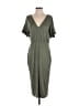 Unbranded Solid Green Casual Dress Size 8 - photo 1