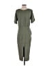 Unbranded Solid Green Casual Dress Size 8 - photo 2