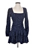 Aqua 100% Rayon Polka Dots Blue Cocktail Dress Size S - photo 1