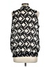 Agora Silver Black Sleeveless Blouse Size L - photo 2