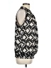 Agora Silver Black Sleeveless Blouse Size L - photo 4