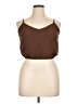 Fashion Nova 100% Polyester Brown Sleeveless Top Size XL - photo 1
