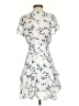 Storia 100% Polyester Print White Casual Dress Size S - photo 2