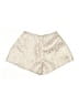 PrettyLittleThing Metallic Ivory Shorts Size 4 - photo 2