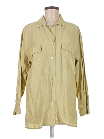 Saks Fifth Avenue Long Sleeve Silk Top (view 1)