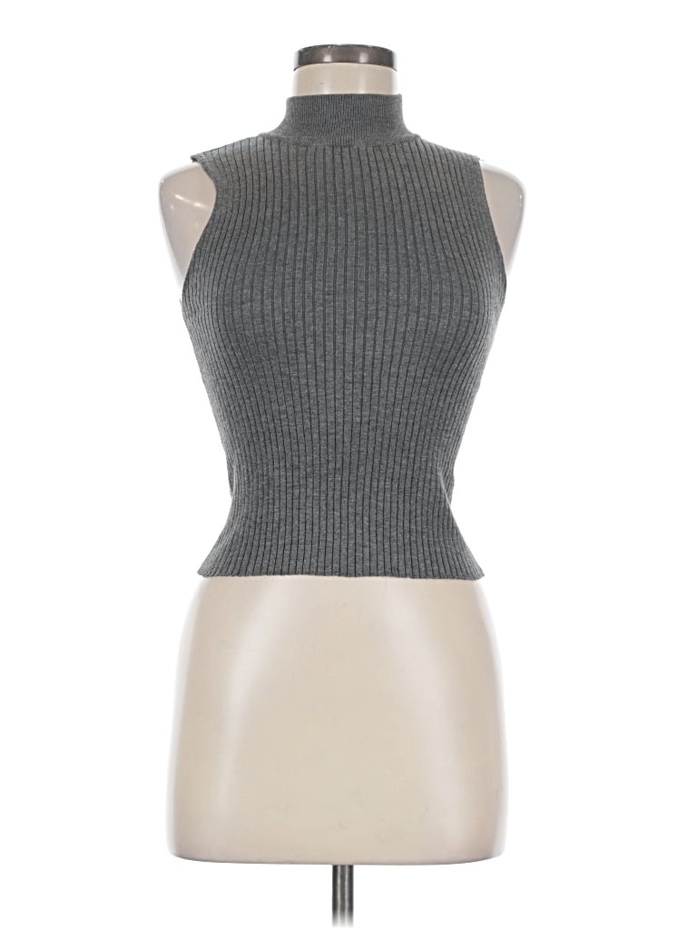 Pre-owned Rue21 Sleeveless Top Gray Turtleneck Tops