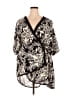 E by Eloise 100% Rayon Black Swimsuit Cover Up One size - photo 1