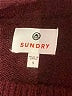 Sundry Stripes Burgundy Turtleneck Sweater Size Sm (1) - photo 7