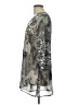 Signature 100% Polyester Silver 3/4 Sleeve Blouse Size L - photo 5