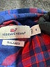 Vineyard Vines 100% Polyester Plaid Blue Long Sleeve Blouse Size 6 - photo 7