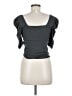 We the Free Gray Short Sleeve Top Size M - photo 2
