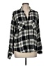 Bella Dahl Plaid Black Long Sleeve Blouse Size M - photo 1