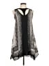 BCBGMAXAZRIA 100% Polyester Graphic Gray Casual Dress Size XXS - photo 1