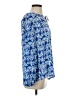 Lilly Pulitzer 100% Rayon Blue Long Sleeve Blouse Size S - photo 4