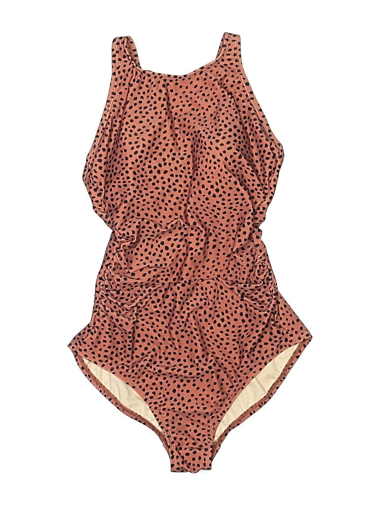 Pre-owned Kona Sol One Piece Swimsuit In Brown