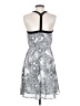 Charming Charlie 100% Polyester Graphic Silver Cocktail Dress Size S - photo 2