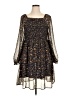 Hayden 100% Polyester Paisley Black Casual Dress Size 1X - photo 1