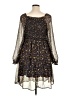 Hayden 100% Polyester Paisley Black Casual Dress Size 1X - photo 2