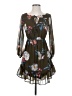 Dee Elly 100% Polyester Floral Brown Casual Dress Size XS - photo 1