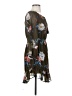 Dee Elly 100% Polyester Floral Brown Casual Dress Size XS - photo 4