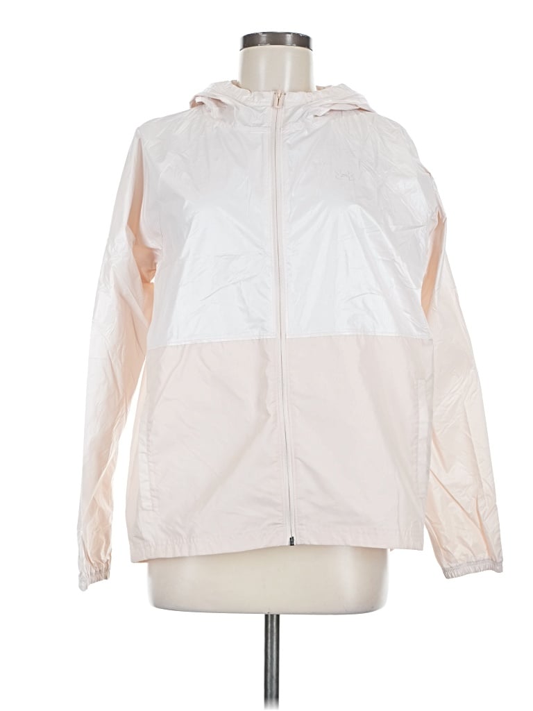 Pre-owned Under Armour Windbreaker Jacket In White