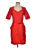 Macy's 100% Polyester Red Cocktail Dress Size 4 - photo 1