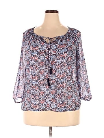 Daisy Fuentes 3/4 Sleeve Blouse (view 1)