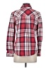 Zara Basic Plaid Red Long Sleeve Button-Down Shirt Size S - photo 2