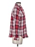 Zara Basic Plaid Red Long Sleeve Button-Down Shirt Size S - photo 4