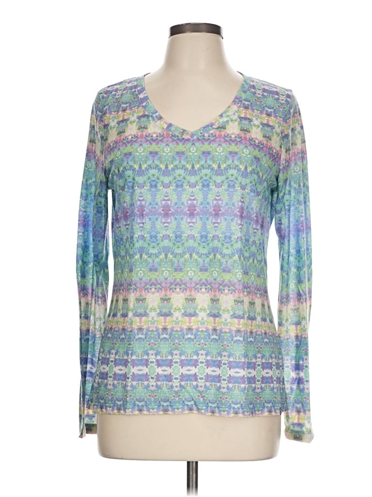 Pre-owned Prana Long Sleeve T-shirt In Blue