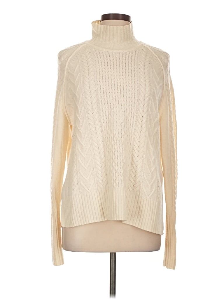 Pre-owned Whistles Turtleneck Sweater In White