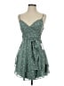 B. Smart 100% Polyester Stars Green Cocktail Dress Size 3 - photo 1
