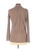 H&M 100% Polyester Houndstooth Brown Tan Long Sleeve Blouse Size S - photo 2