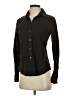 Theory Black Brown 3/4 Sleeve Button-Down Shirt Size S - photo 5