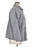Shein Curve 100% Polyester Houndstooth Silver Long Sleeve Blouse Size 1X - photo 4