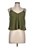 Urban Social 100% Polyester Green Tank Top Size L - photo 1