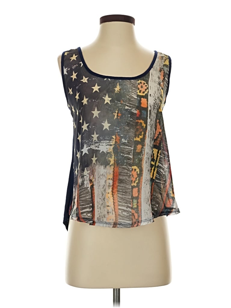 Pre-owned Rue21 Sleeveless Blouse In Blue