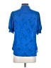 Worthington 100% Polyester Blue Short Sleeve Blouse Size S - photo 2