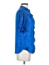 Worthington 100% Polyester Blue Short Sleeve Blouse Size S - photo 4