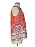 Olive and Oak 100% Polyester Orange Sleeveless Blouse Size L - photo 4
