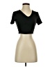 Shein Black Short Sleeve Turtleneck Size S - photo 1