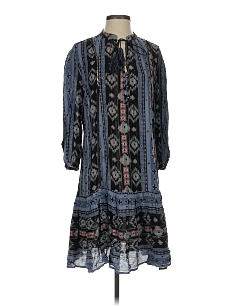 Pre-owned Holding Horses Casual Dress In Blue
